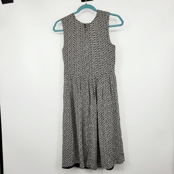 Jaeger black and white midi dress size 10 - Picture 7 of 8